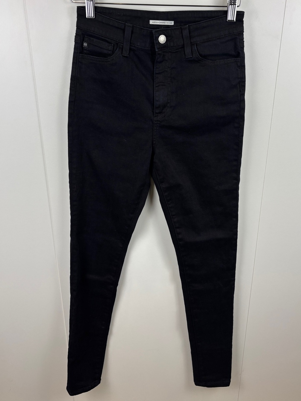 Alexa Chung for AG Adriano Goldschmied Black Skinny Jeans 27R Stretch Denim